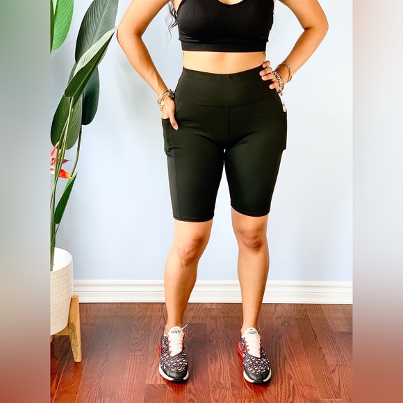 Biker Shorts with Pockets ~ Black - Picture 7 of 10